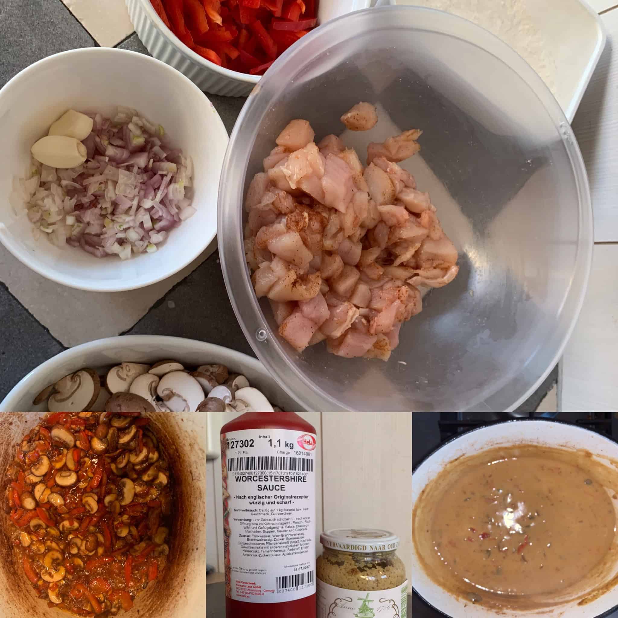 Kip en (semi) Stroganoff